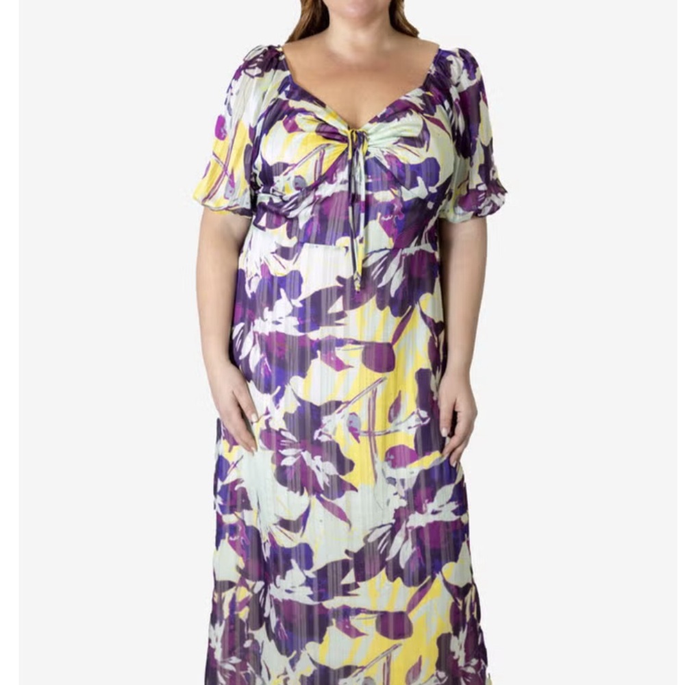 Spring Dress-Floral Mint Green,Purple & Yellow Women's-NWT
LOWER PRICE!!